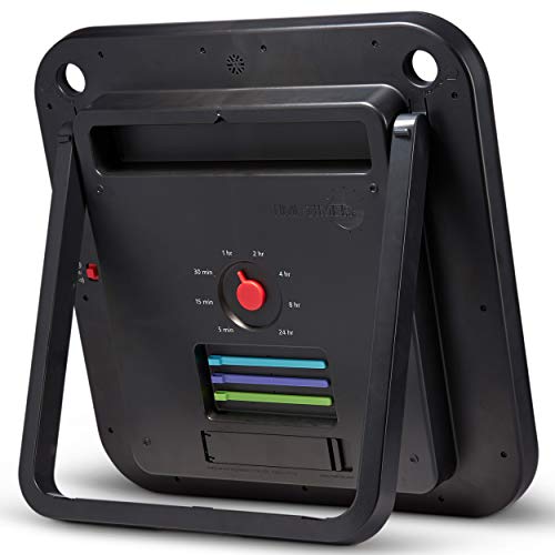 Time Timer Max - Extra-Large 17" Visual Analog Timer, 8-Duration Settings, Interchangeable Faces, Optional Alert, No Loud Ticking - For Kids Classroom Homeschooling And Teacher Tool (Black) #TOP1