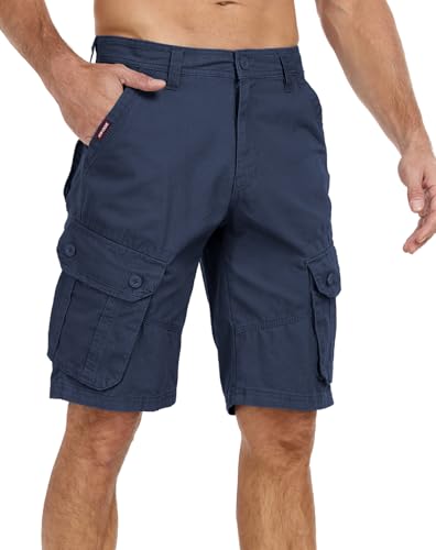 Short cargo homme en coton pour les randonnées et loisirs d'été