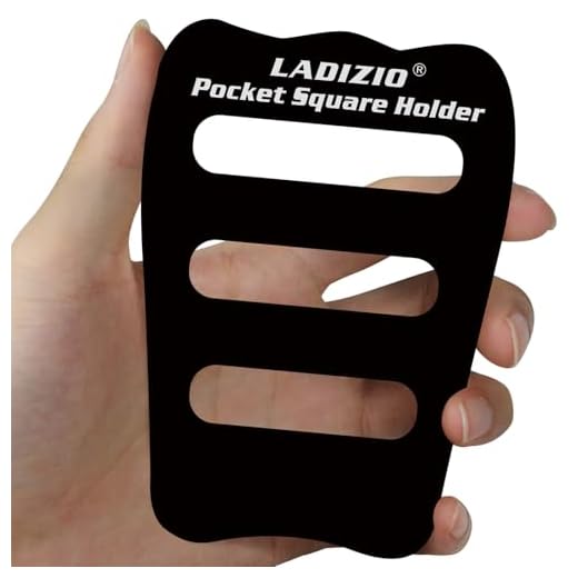 LADIZIO Pocket Square Holder, Pocket Squares for Men, Accessories for Men’s Square Scarf, Suits, Tuxedos, Vests and Dinner Jackets 1/2/3/5/8 Pack Assorted