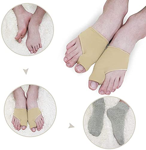 OAN Bunion Corrector for Women and Men Big Toe Bunion Pain Relief Corrector Bunion Socks Splint Pads Protector Cushion Guards Bunion Support Brace Separator Hammer Toe Corrector (2 Pairs) - Image 4 thumbnail