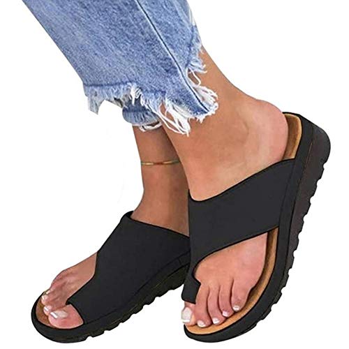 HYBSz Sandali ortopedici per correzione dell'osso dell'alluce per Le Donne con Supporto ad Arco Comodi Sandali da Viaggio Estivi per Spiaggia Aperta con Punta Aperta per Alluce valgo