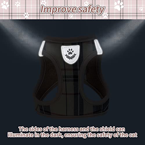 PUPTECK Cat Harness and Leash Set - Soft Comfortable Breathable Harness and Durable Leash Adjustable Vest Escape Proof… - Image 5