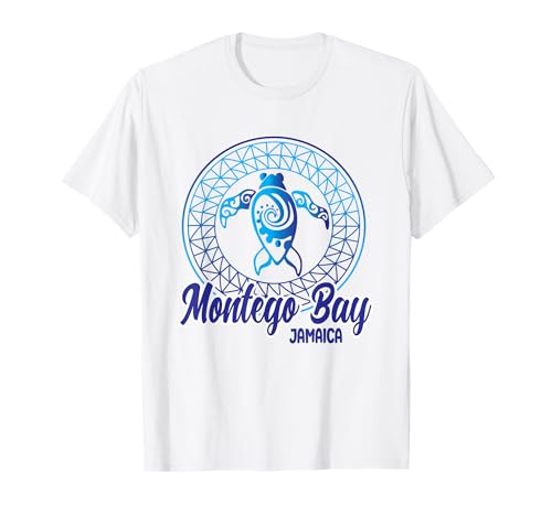Montego Bay Jamaica Souvenirs Tribal Sea Turtle Vacation T-Shirt
