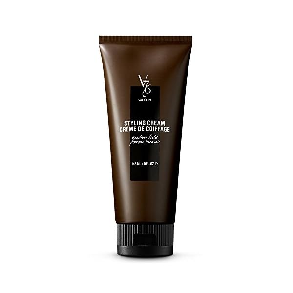 V76 by Vaughn Styling Cream Medium Hold High-Memory Formula for Men, 5 oz