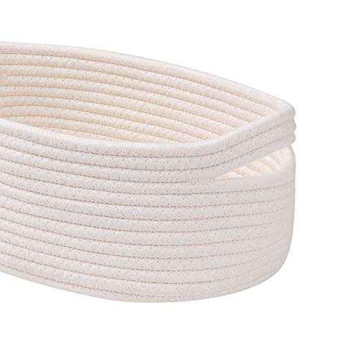 Kriitools Baskets&Bins For Shelf Storage Organizing/Cute Basket To Store And Organize Household Items/Woven Rope Basket For Living Room, Bedroom,Playroom,3 Packs Off White #TOP4