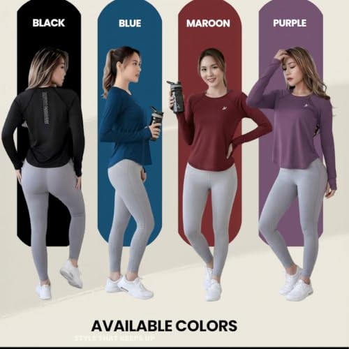 Image of Gym T-Shirt for Women-Quick Dry Sports & Workout T-Shirt for Women, Activewear for Running, Casual & Gym Use