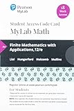 MyLab Math with Pearson eText -- 18 Week Standalone Access Card -- for Finite Mathematics with Applications