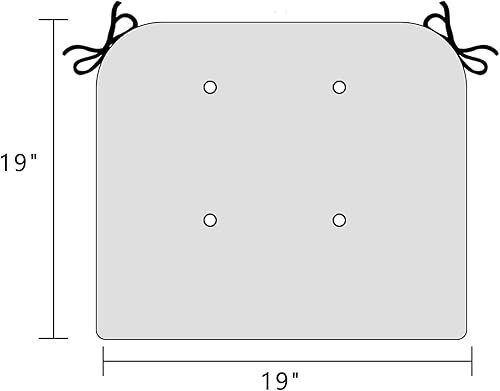 Miniatura 10 de Cojín de banco copetudo para muebles de exterior, cojines de columpio de patio, cojines de sofá biplaza con esquinas redondas (44 x 19 x 5 pulgadas,