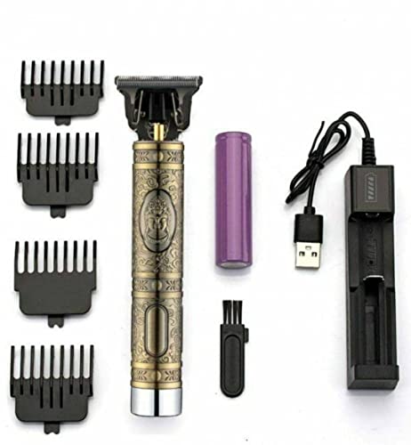 Hair-Trimmer-For-Men-Buddha-Style-Trimmer-Professional-Hair-Clipper-Adjustable-Blade-Clipper-Hair-Trimmer-and-ShaverRetro-Oil-Head-Close-Cut-Precise-hair-Trimming-Machine-Gold