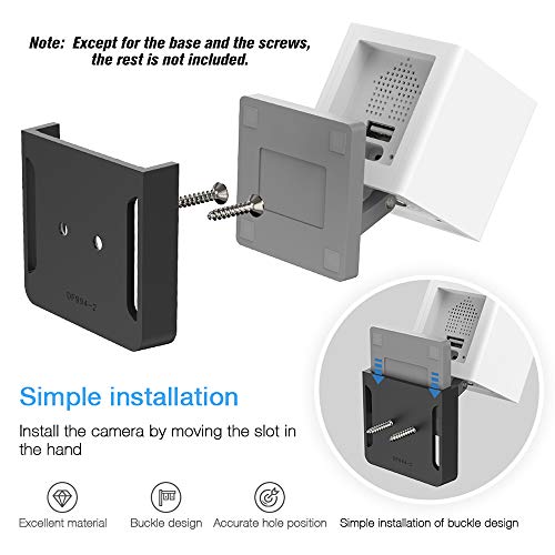 KKmoon Suporte de montagem na parede da câmera Wyze Suporte de montagem ajustável de 360 ​​graus com