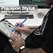 LINFANC 12Pcs Stylus Pen for Touchscreen, 2-in-1 High Precision & Sensitivity Stylus Pen for iPad/iPhone/Android Smartphones and Tablets Compatible with All Touch Screens
