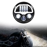 VEISUTOR LED Headlight for Polaris Indian Motorcycle, LED Headlamp with DRL High Low Beam for Scout, Scout Bobber, Scout Rogue, Scout Sixty Models and More 2015-2024 (Replace#2882517)