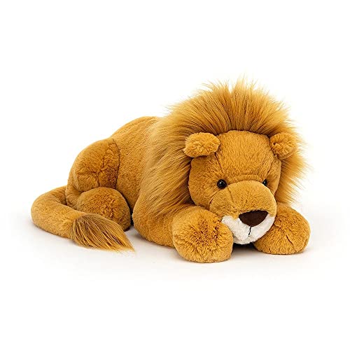 Image of Tickles Soft Stuffed Plush Jungle Sitting Aslan Lion Animal Toy for Kids Room (Color: Brown Size: 40 cm)