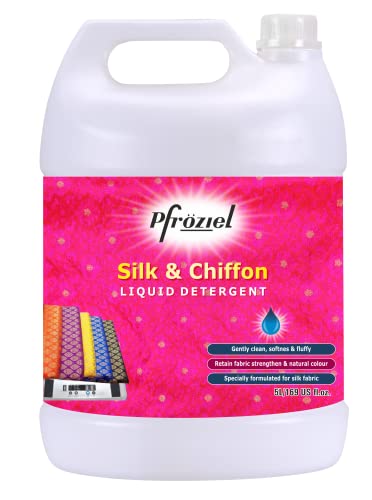 Pfroziel Liquid Detergent for Silk and Chiffon clothes, maintain shine & protect colour, No Harmful chemical, 5 Liter