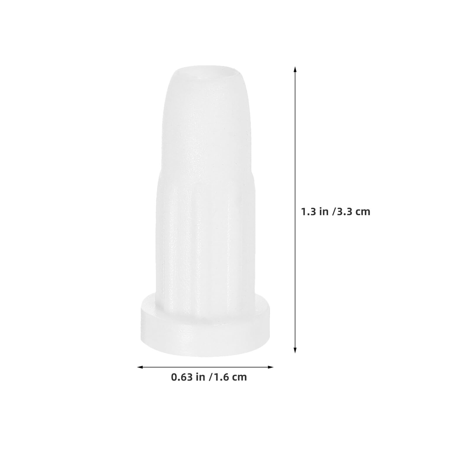 Douilles de Remplacement Blanches pour roulettes de Berceau 50 Pcs Inserts en Plastique 33X16 MM pour Tiges Rondes Accessoires Sécurisés pour Meubles Bébé Compatibles Lits et