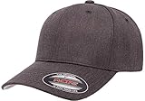 Flexfit mens Flexfit Wool Blend Hat, Dark Heather, Small-Medium US