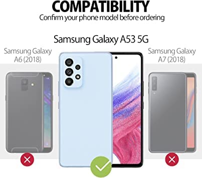 Image of DIZORO Microfiber Candy Case Compatible for Samsung A53 5g Smooth Touch Cushion Liquid Soft Silicone Gel Rubber Phone Cases Non-Slip Full Body Protective Shockproof Back Cover (Purple)