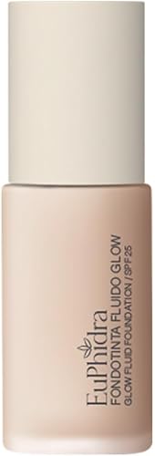 Euphidra Fondotinta Fluido Glow con Protezione Solare SPF25 Colore FG01, 30ml