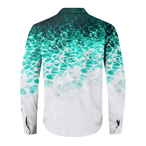 Men's Hawaiian Shirt Fun Short Sleeve Button Up Shirt Tropical Holiday Beach Shirt Printed Bowling Casual Button Down Tops #TOP1