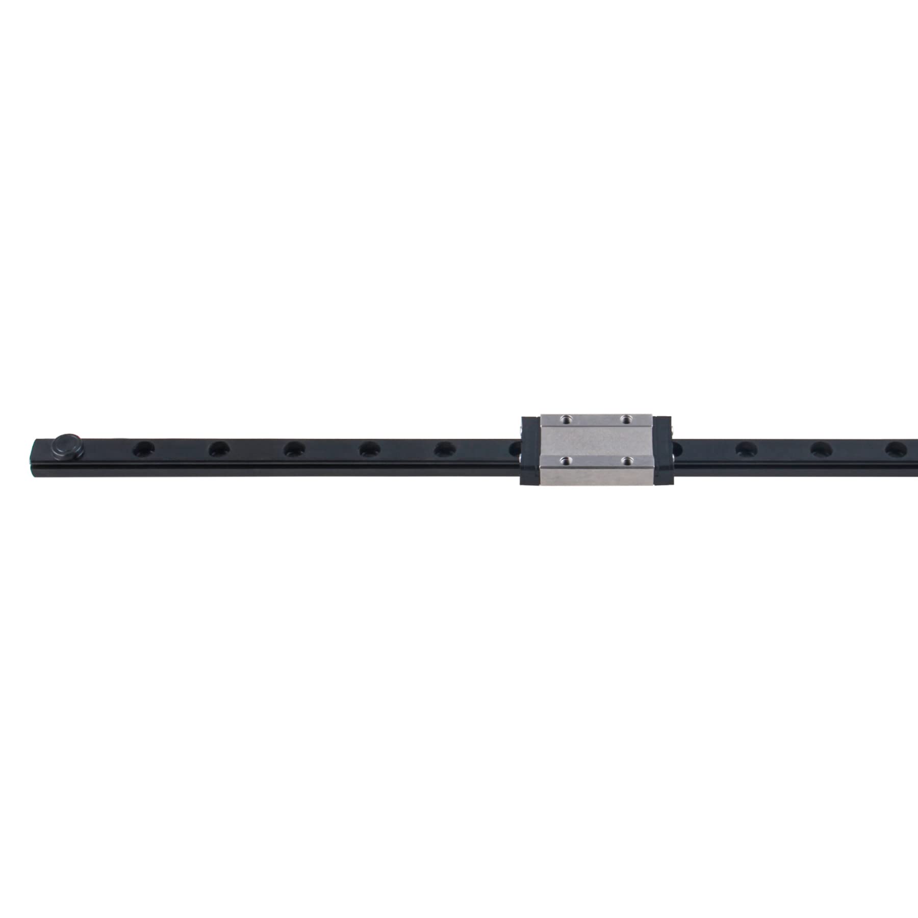 MGN12H, guida lineare da 350 mm, 1 pezzo, nero, griglia scorrevole lineare con 1 blocco per carrelli MGN12H, sfere in acciaio, blocchi di confine per stampante 3D, CNC XYZ fai da te