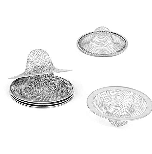 Dnhcll 4 Pieces Silver Mesh Hole Kitchen Bathroom Basin Sink Drain Strainer(2" X 0.79"). #TOP2