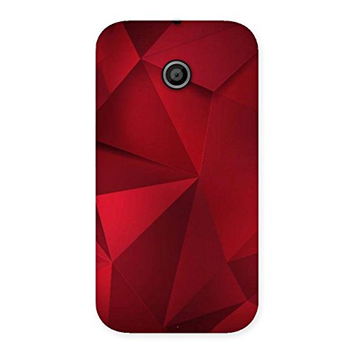 Neo World Polygons Red Back Case Cover for Moto E Moto E Cases and
