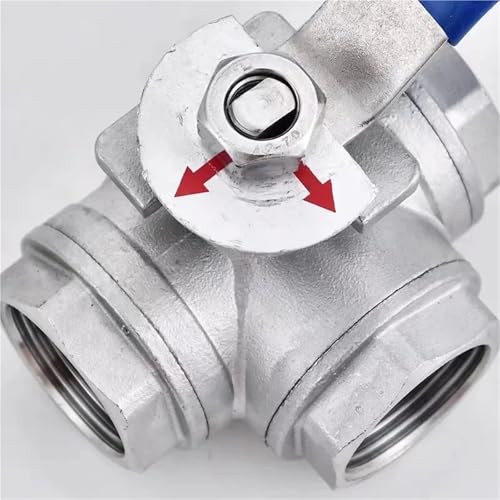 Válvula de bola de 3 vías en acero inoxidable 304 T tipo 3/4 para control de agua confiable 4