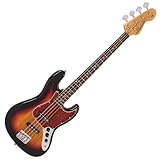 VINTAGE V49 - Guitarra de bajo serie posavasos - 3 tonos Sunburst