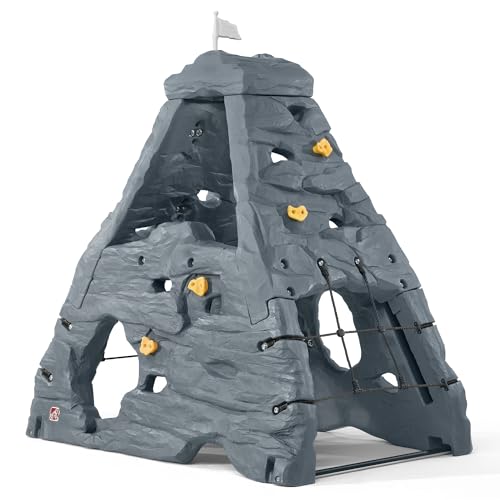 Step2 Skyward Summit for Kids, Climbing Wall Playset for Toddlers, Ages 4 –8 Years Old, Easy to Assemble Kids Outdoor Playground for Backyard