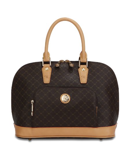 Rioni Signature (Brown) - Dome Handle Bag St-200012