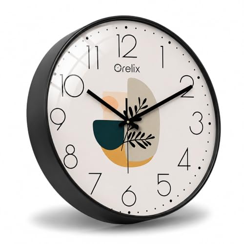 Image of Designer Silent Wall Clock for Bedroom Stylish | Wall Watch for Living Room | Modern Fancy Unique Glass Wall Clock for Hall, Office, Kitchen, Home