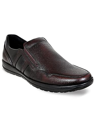 Image of Allen Cooper Men's Black Genuine Leather Loafers |Slip-On Formal Shoes | Comfortable Office Moccasins for Men