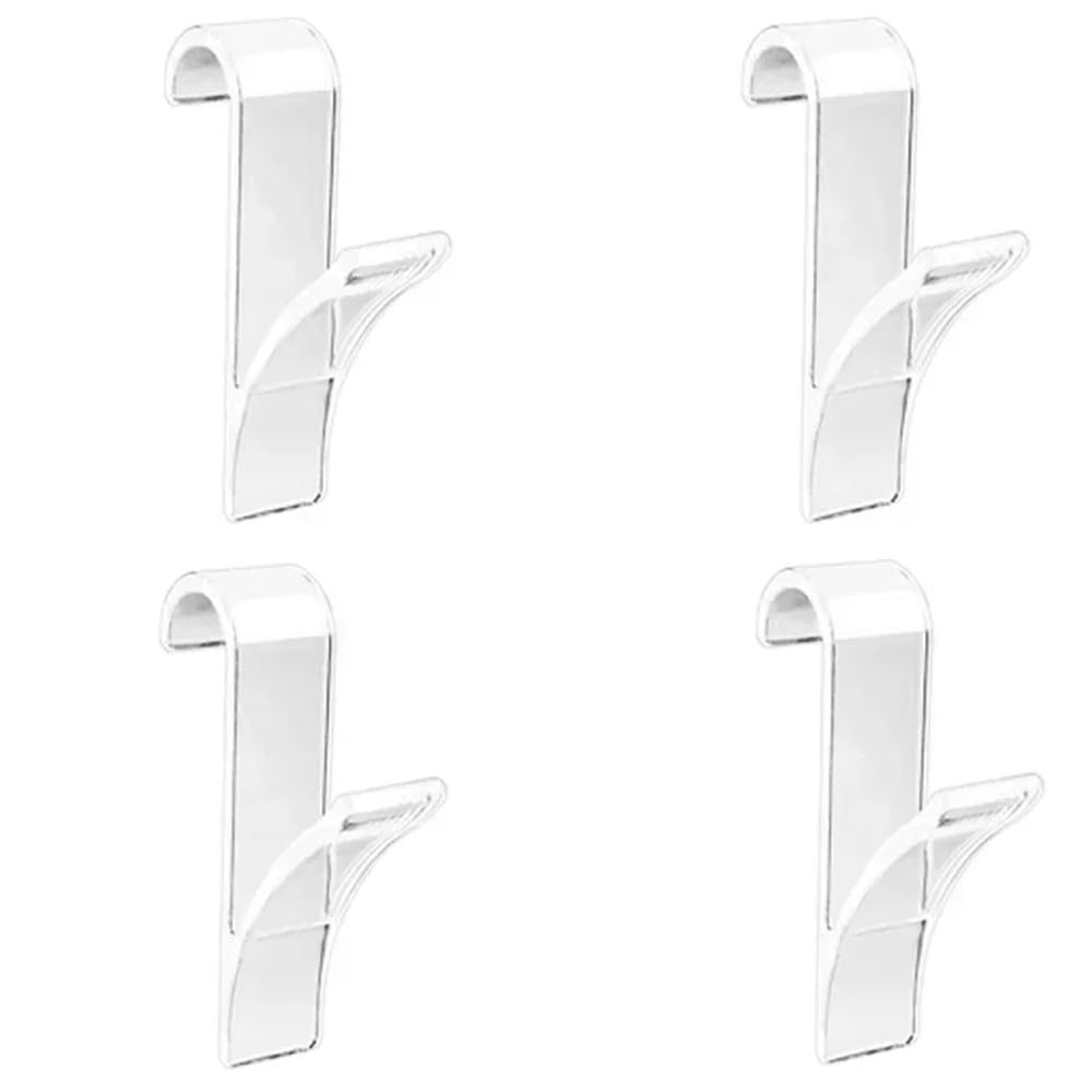 Vvw&Liu 4Pctransparent 4Pcs Bathroom Hook Radiator Hooks Family Towel Rack Hooks Plastic Towel Rack Transparent Rail Radiator Hooks For Kitchen Hang