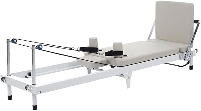 Pilates Reformer, Home Use, Machine Pilates, Folding, Pilates Board, Yoga Bed, Muscle Training, Improves Posture, Fitness Equipment, Backrest Adjustment, 7 Levels of Adjustment, Footrest Included, 2.0