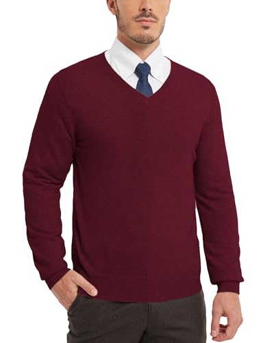 Kallspin Pullover da Uomo in Misto Lana con Scollo...