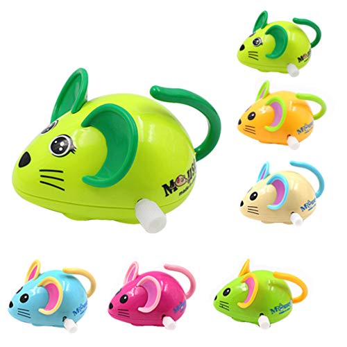 STOBOK 6 Stücke Baby Aufziehspielzeug Aufziehmaus Aufziehfigur Spielmaus Wind Up Figur Uhrwerk Spielzeug Geburtstag Kinder Katzenspielzeug