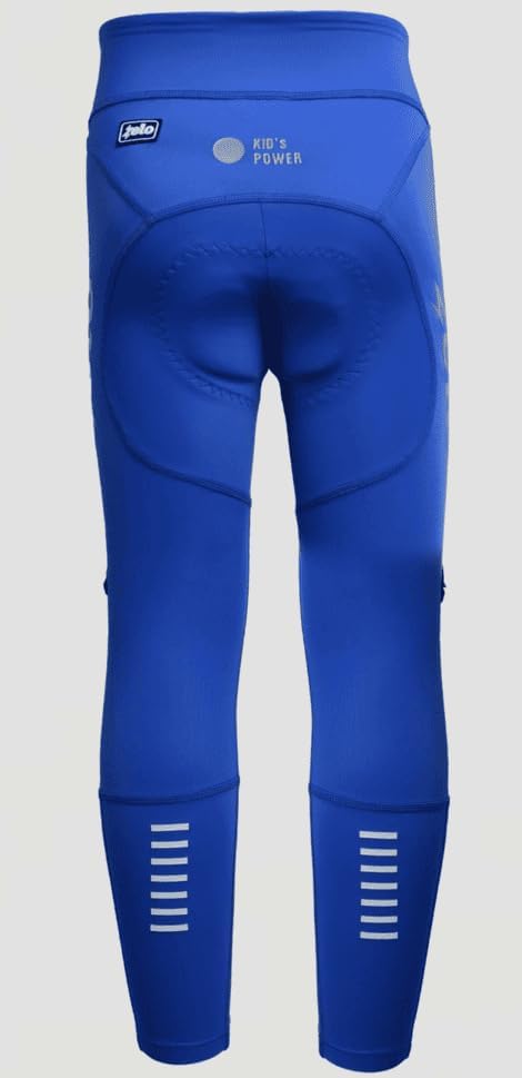 Zelo Children's Competitive Riding Balance Bike Pants - Blue Lightning Relaxing Flexible Fiber Small 90 CM Kids BOY Girl