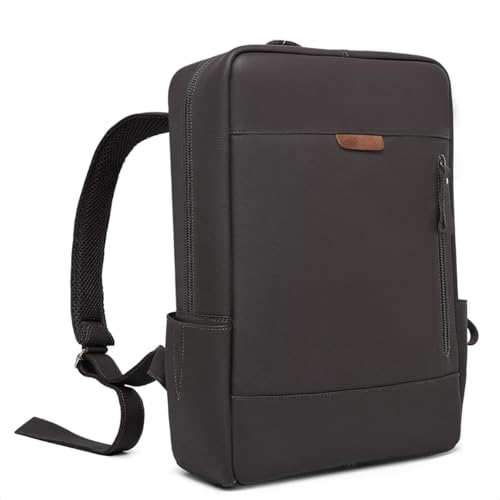 Mochila de couro para notebook office (Café)