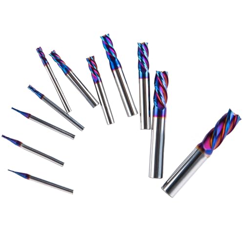 Fraise à bout plat 4 cannelures outillage carbure usinage commande CNC - 3