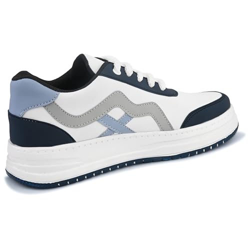 Image of Centrino Gym Casual Sneakers for Man | Shoes for Men Stylish | Lightweight Lace-Up Canvas Walking Shoes | Cushioned Insole | Breathable Comfortable | Anti-Skid Sole | Mens Sports Sneaker Shoes Daily (9537)