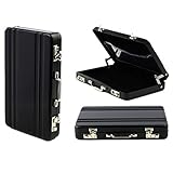  SODIAL(R) Card Case mini Koffer Formel Card Case(schwarz)