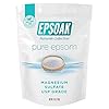 Epsoak Epsom Salt 4 lb. Magnesium Sulfate USP. (Qty. 2 x 2 lb. Bags) Resealable Epsom Salt Bag Unscented, Made in The USA, Cruelty-Free Certified