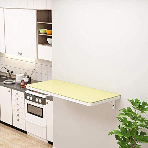 Table de salle a manger murale bureau pliable compact verre trempe - 2