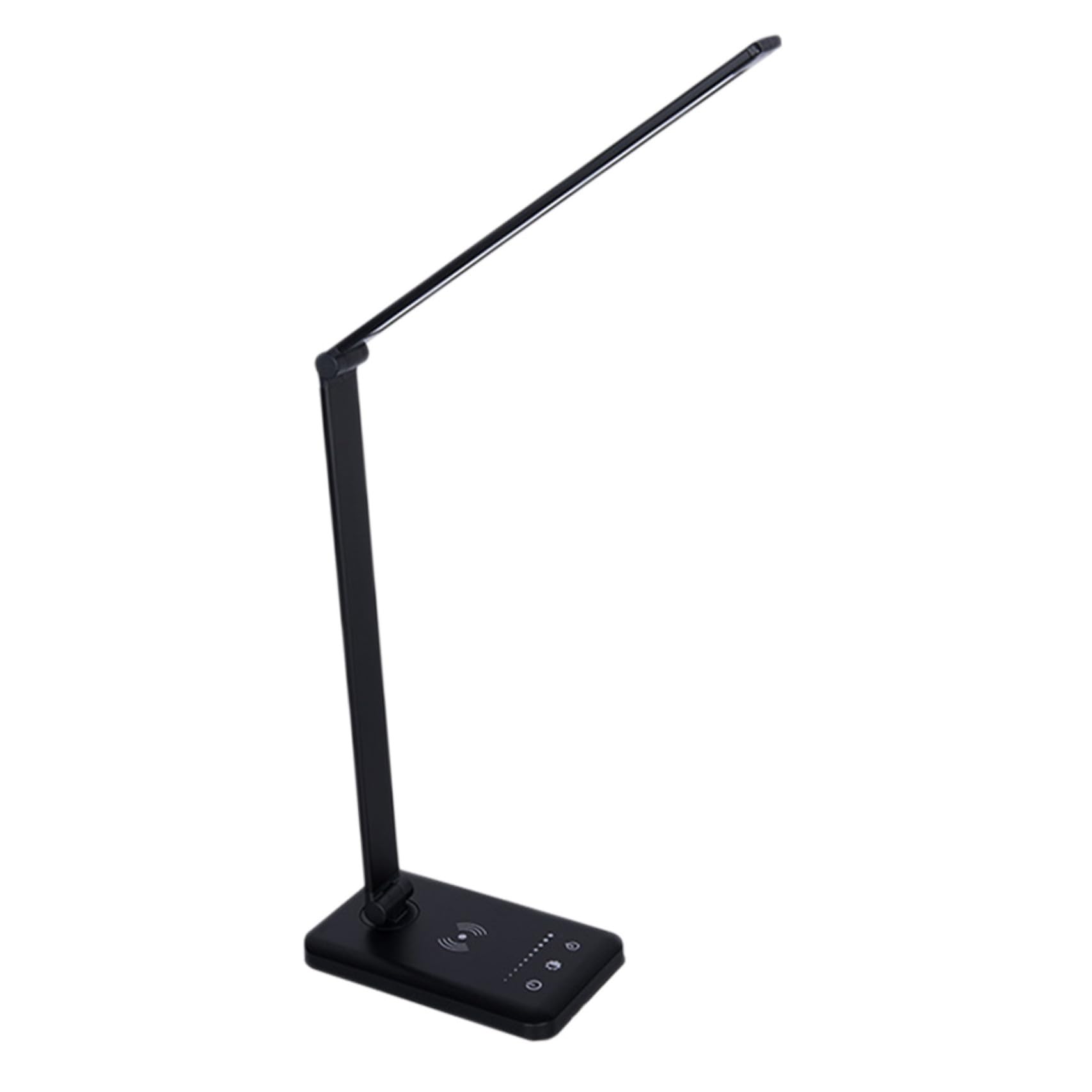 Intelligente Led Tischlampe Aus Aluminium Und Kunststoff Touch Steuerung Faltbar Mit 5 Farbtemperaturen Kabelloses Ladegerät Für Smartphone Vielseitige Leselampe