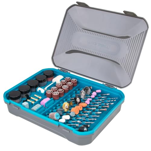 TOOLSBAT 302PCS Rotary Tool Accessories Kit, 1/8-Inch Diameter Shanks Universal Fitment, Rotary Tool Bits for Cutting, Sanding, Grinding, Carving, Polishing, Drilling and Engraving