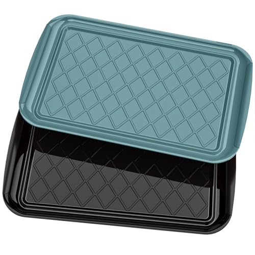 Grilling Prep & Serve Trays for Party- Set of 2,