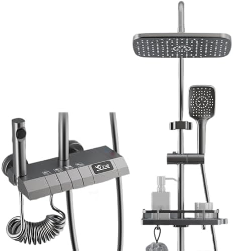 All copper shower set, household bathroom, pressurized nozzle image 5