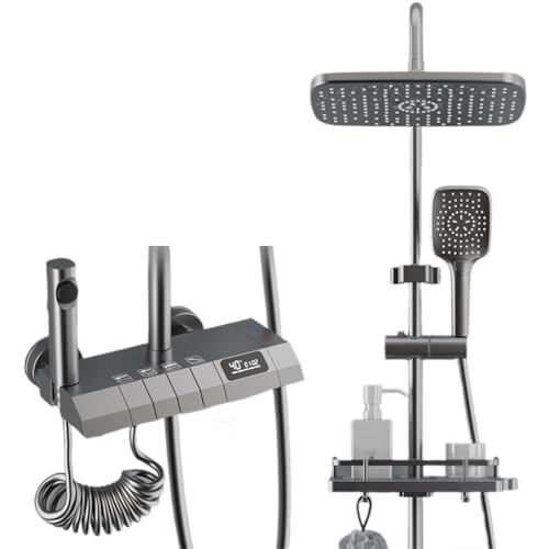 ZSRUIKJN All copper shower set, household bathroom, pressurized nozzle