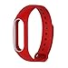 Produktbild Smart-Silikon-Armband-Uhrenarmbänder, for Mi Band M2 3 4 Armband Ersatz Sports Gummi Zubehör (Band Color : Red White)