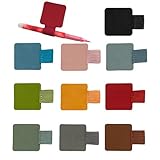 10 Stück Stiftschlaufe Selbstklebend,Stifthalter Notizbuch,Stifthalter Selbstklebend,Elastische Farbe Stiftschlaufe,Lederstifthalter,Stiftringhalter,Pen Loop Clips für Tagebuch,Notebook,Kalender